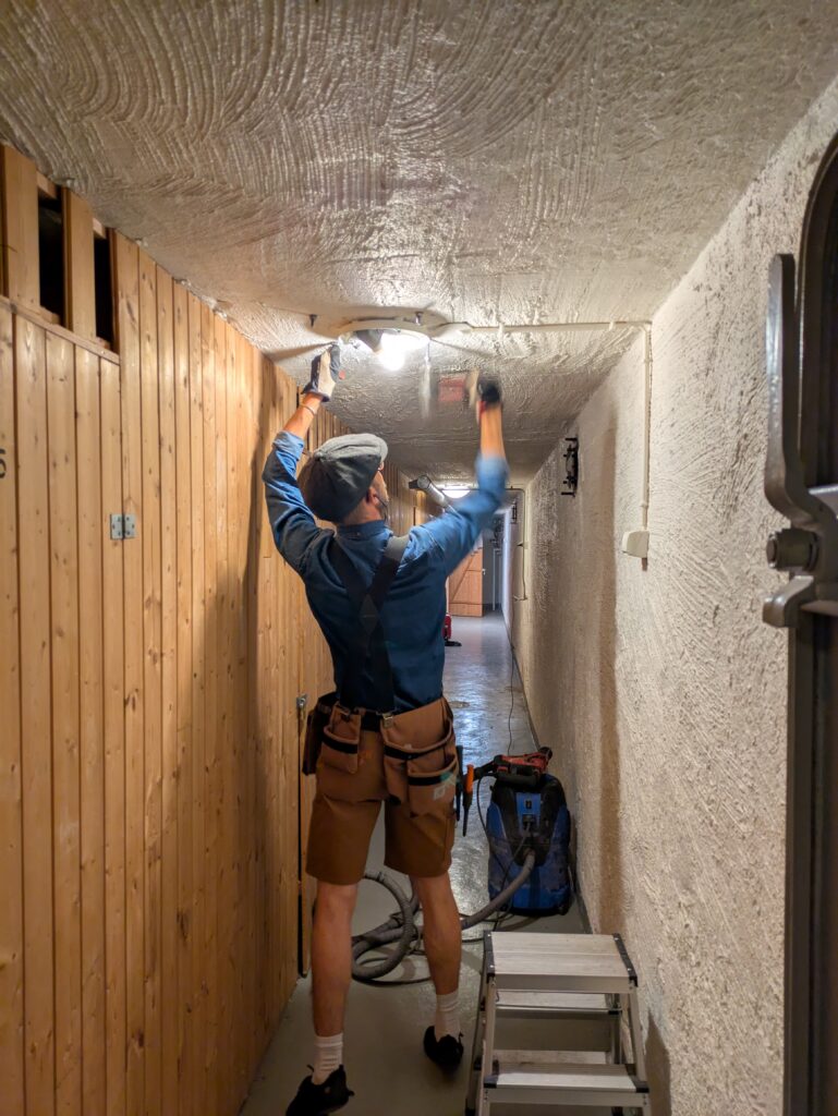 Borra fånganordningar armatur skyddsrum